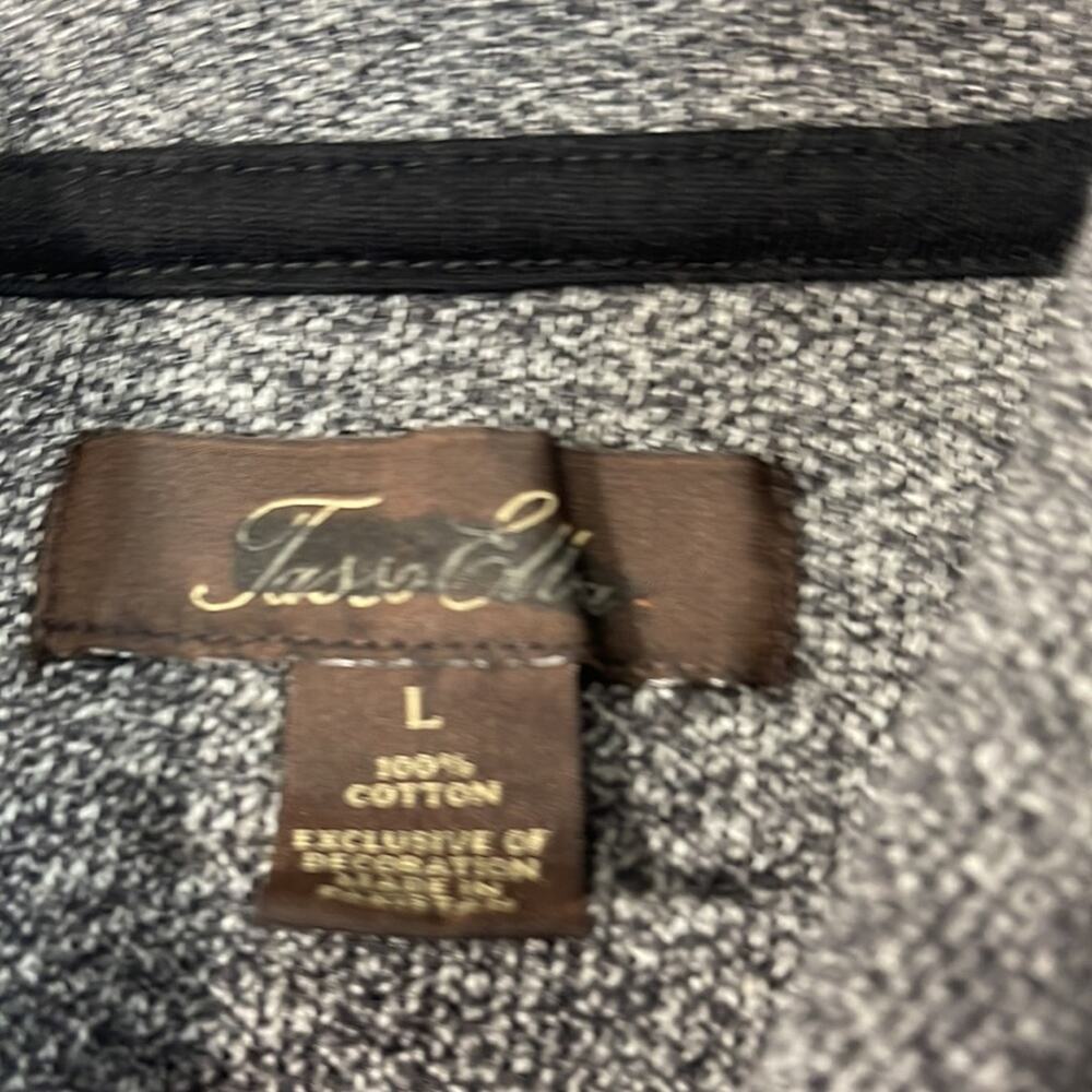 Tasso Elba Men’s Shawl Collar Sweater gray large - Picture 2 of 10